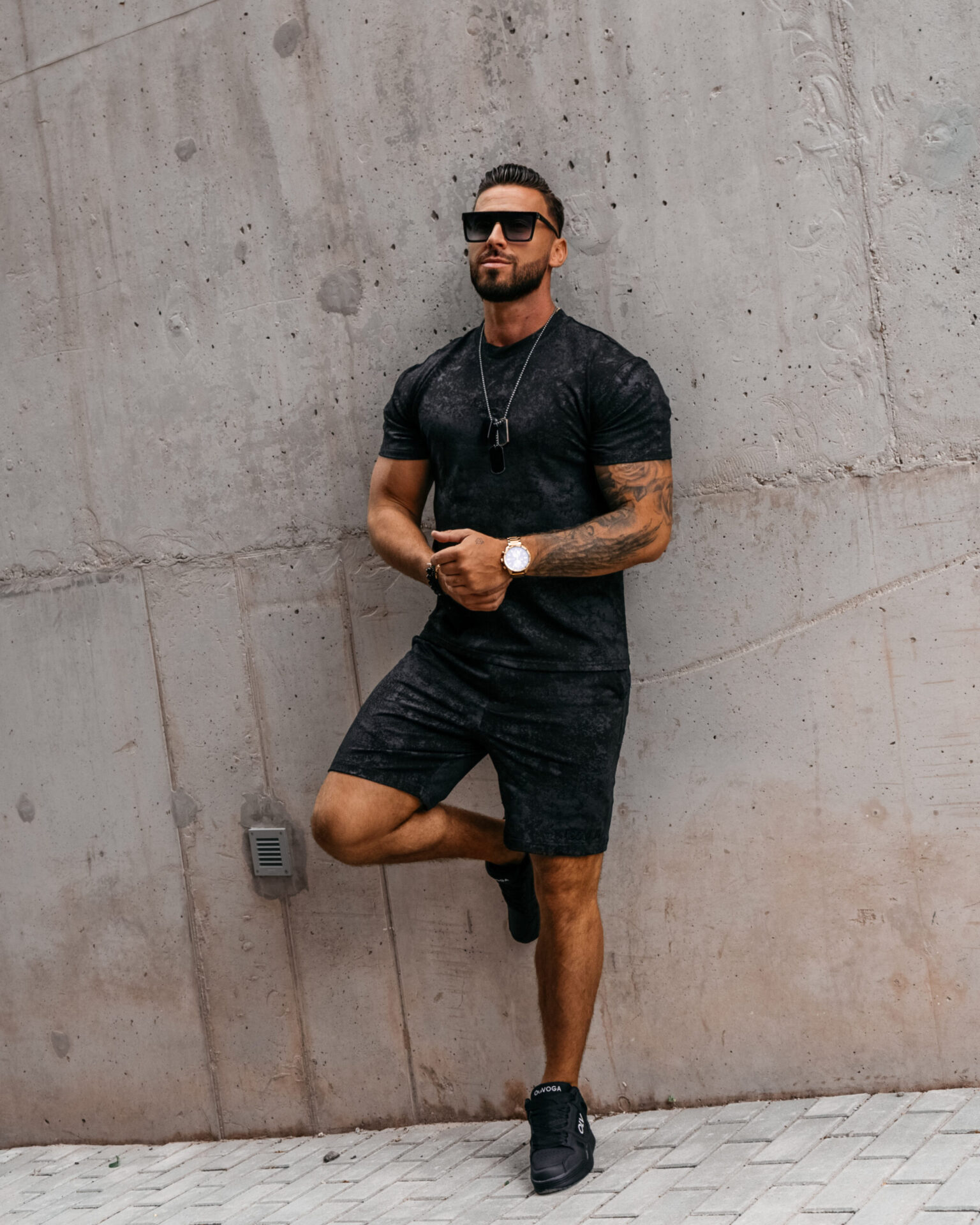 Komplet męski Initial Ola Voga czarny