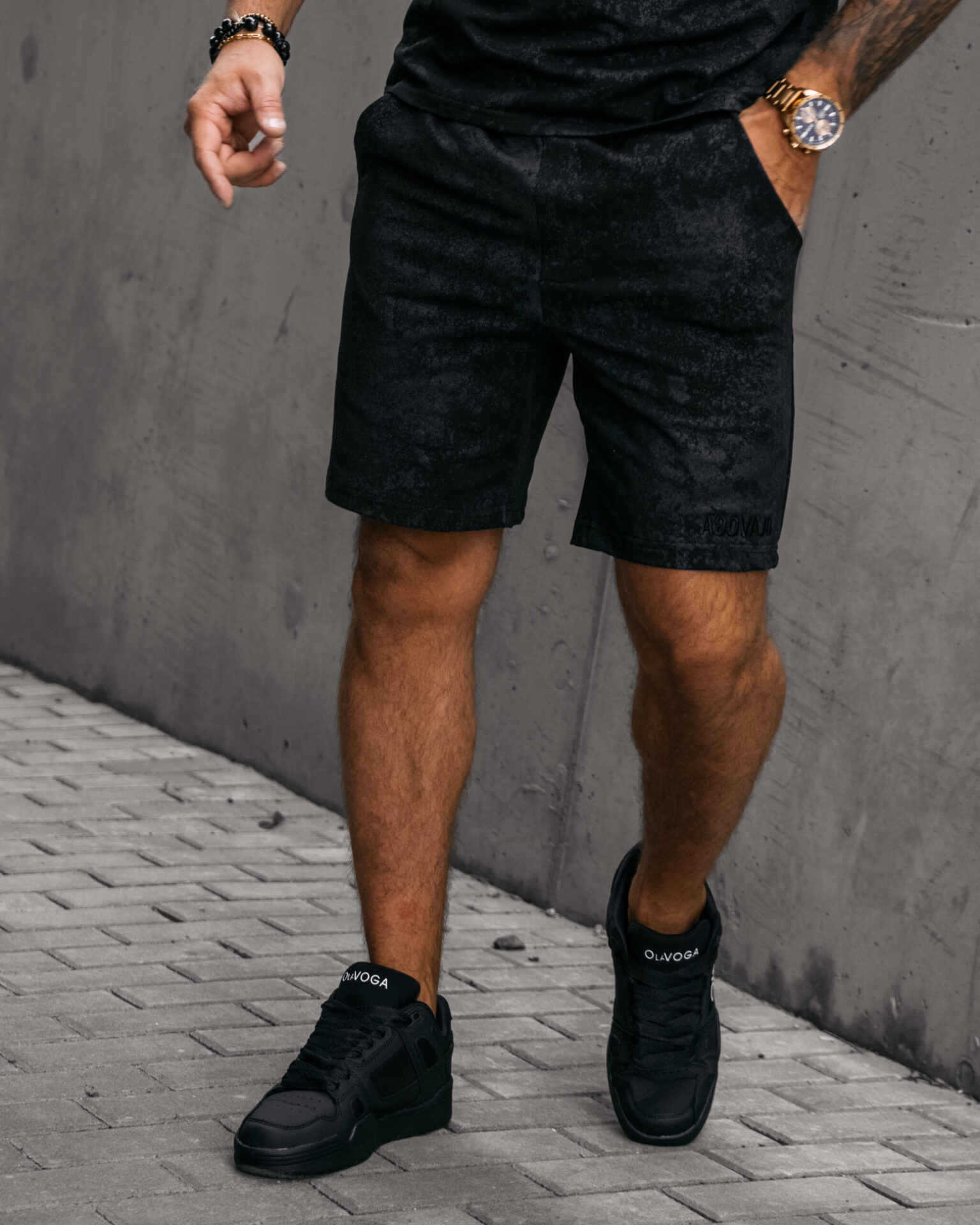 Komplet męski Initial Ola Voga czarny - obrazek 4