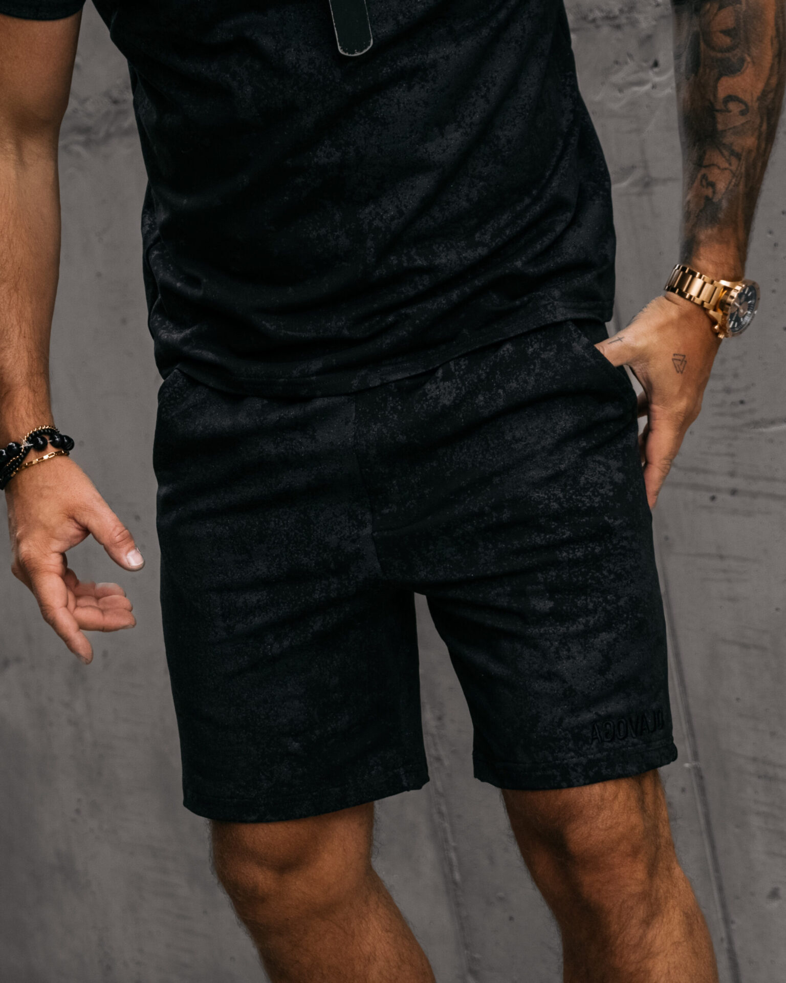 Komplet męski Initial Ola Voga czarny - obrazek 5