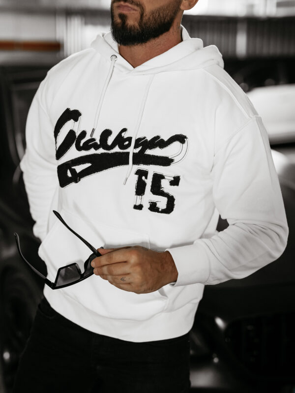 Bluza męska z kapturem OLAVOGA WILD ecru , sklep online