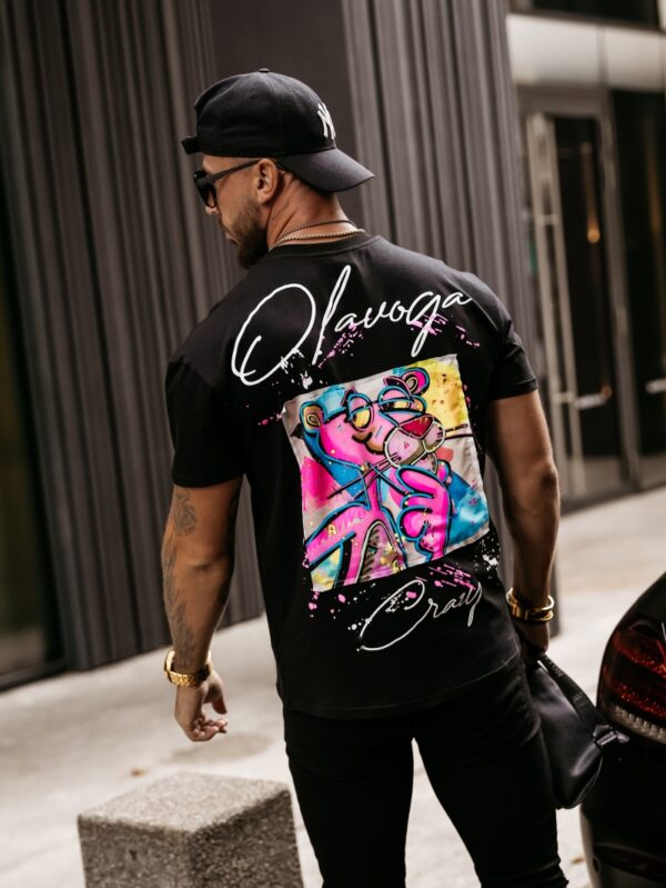 T-shirt, koszulka męska HUNTER Olavoga czarny, sklep online