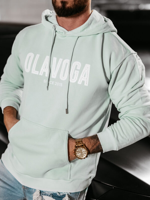 Bluza męska z kapturem COLD OLAVOGA miętowa , butik olv , olavoga sklep online , ola voga ,