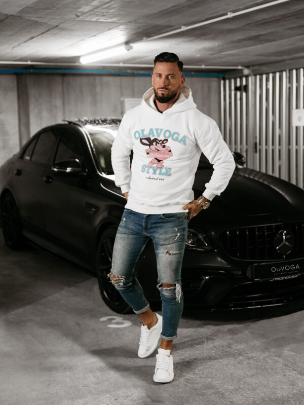 Bluza męska z kapturem FORME OLAVOGA ecru , butik olv , olavoga sklep online , ola voga ,