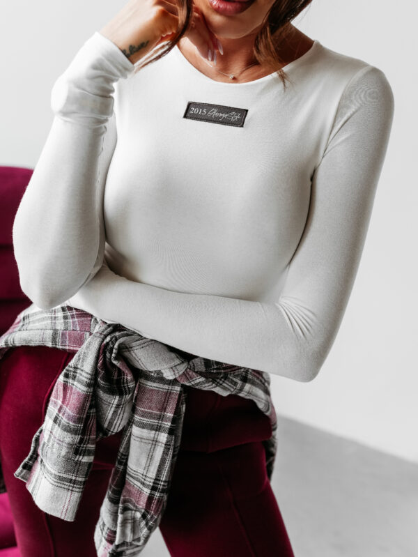 Body klasyczne z długim rękawem OLAVOGA CUERPO szare , butik olv , olavoga sklep online , ola voga ,