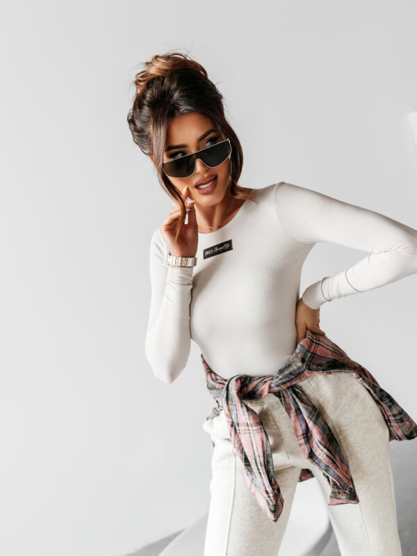 Body klasyczne z długim rękawem OLAVOGA CUERPO ecru , butik olv , olavoga sklep online , ola voga ,