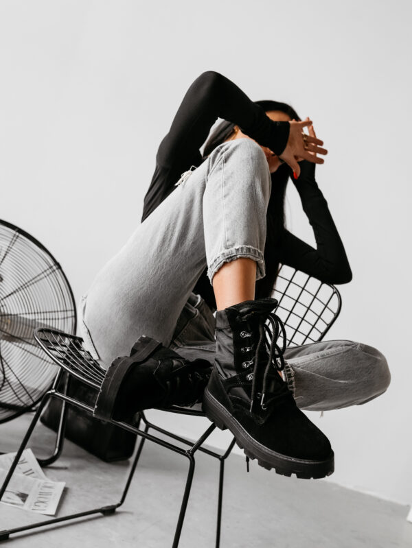 Buty damskie Workery Hikker Olavoga czarne , Olavoga sklep online