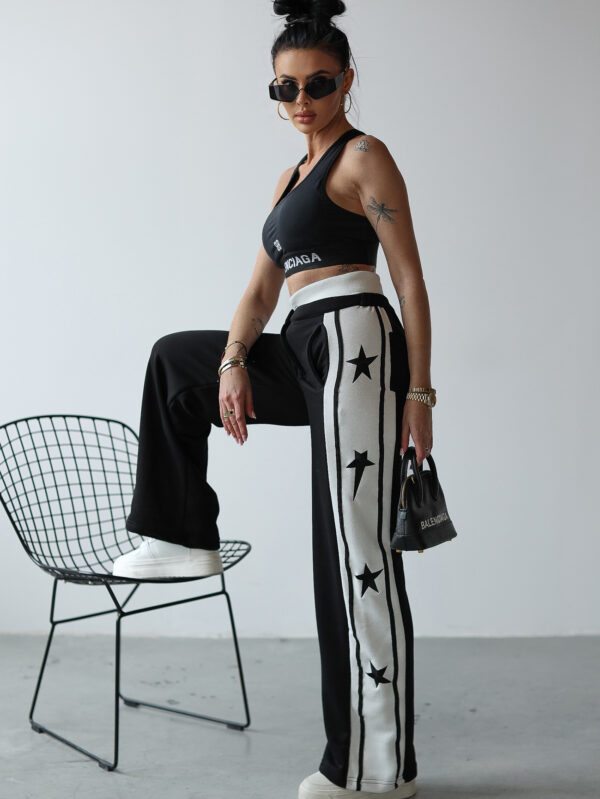 Spodnie damskie szerokie casualowe ESTELLA OLAVOGA czarne , butik olv , olavoga sklep online , ola voga ,