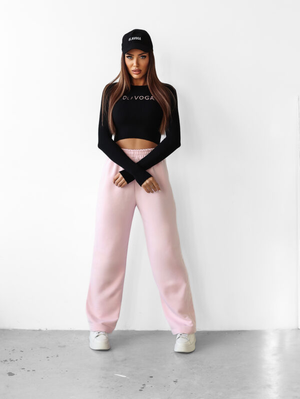Spodnie damskie dresowe , rozszerzane OLAVOGA HOYO pudrowe , butik olv , olavoga sklep online , ola voga ,
