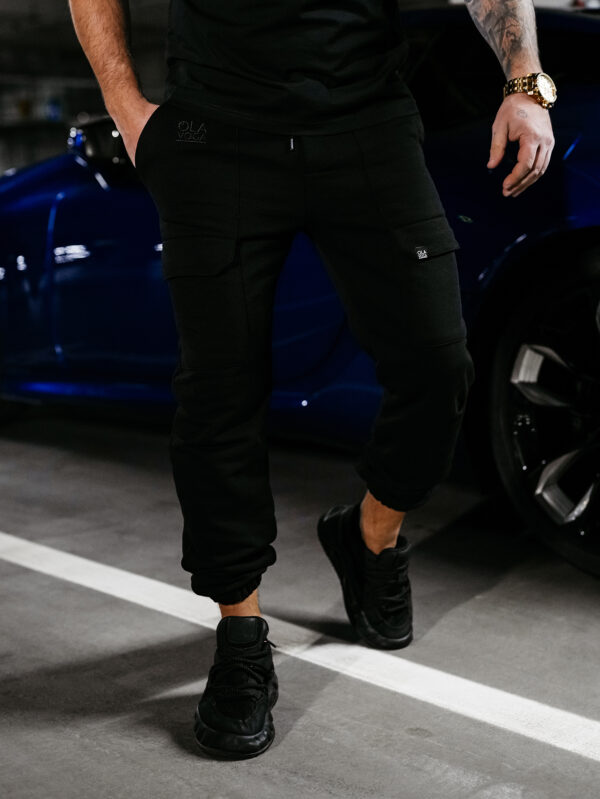 Spodnie męskie dresowe APOLLO OLAVOGA czarne , butik olv , olavoga sklep online , ola voga ,