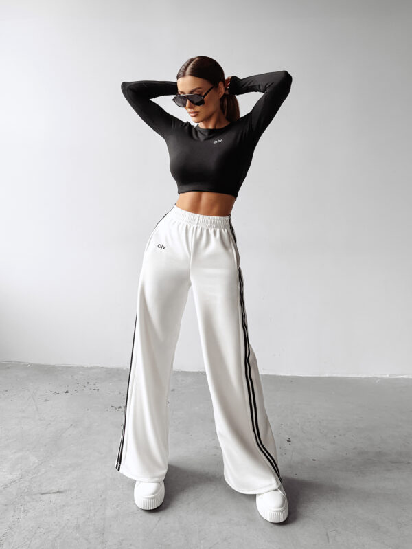 Spodnie damskie poszerzane DELINE OLAVOGA ecru , butik olv , olavoga sklep online , ola voga ,