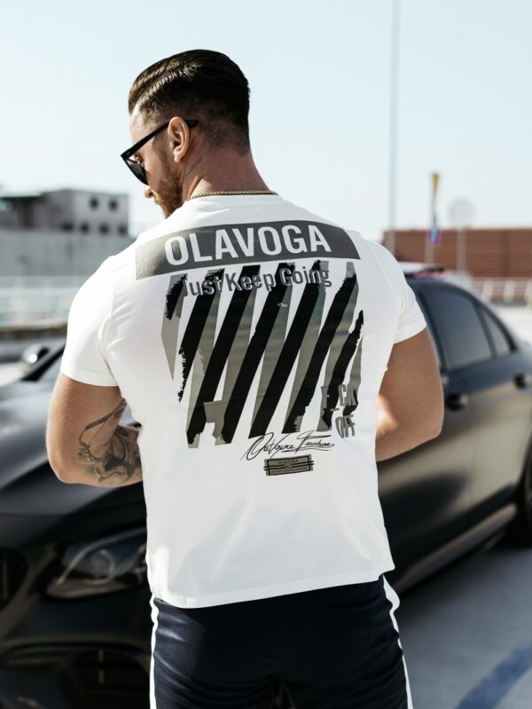 T-shirt klasyczny z nadrukiem SLEEK OLAVOGA ecru , olavoga męskie , olavoga wyprzedaż , olavoga wyprzedaz , olavoga zdjęcia , olavoga butiki partnerskie , koszulka męska olavoga , butik olv , olavoga sklep online , ola voga , butik olavoga , sklep olavoga , t-shirt olavoga , olavoga men , męski t-shirt olavoga ,