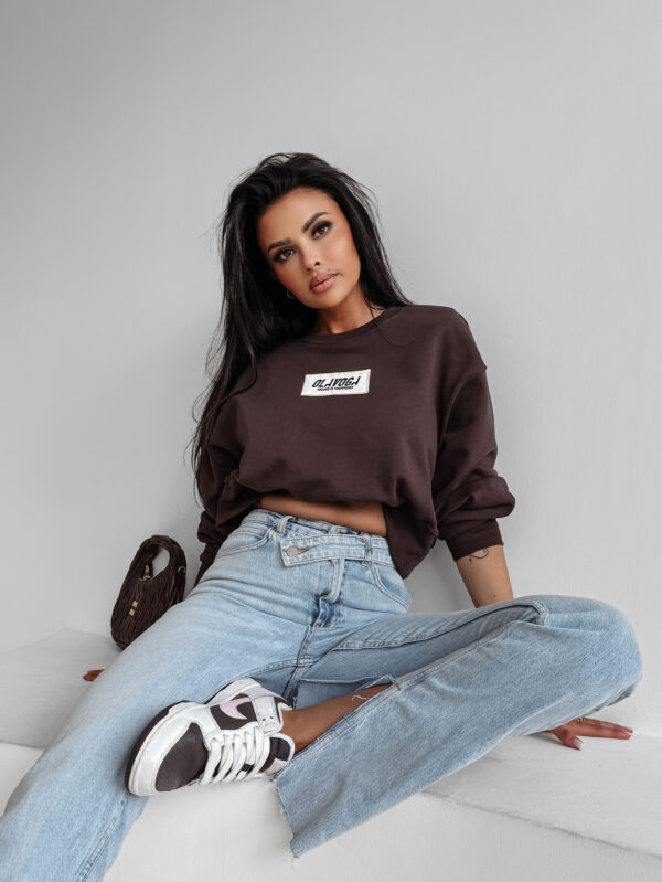 Bluza damska bez kaptura CINNAMON HAZE OLAVOGA brązowa , sprzedaż , new , nowa kolekcja , s , m , najnowsza kolekcja , butik partnerski , wyprzedaż , wyprzedaz , olavoga , zdjęcia , butiki partnerskie , butik olv , sklep online , ola voga , o la voga , modny butik , sklep , shop , olv, women , bawełniana , letnia , bluzka , dopasowana , jesienna , beige , kobieca , modna , biała , white , black , biała , ecru , melanż , czekolada , czekoladowa ,