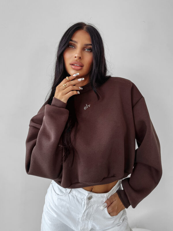 Bluza damska OLAVOGA TAKEDOWN czekoladowa , s , m , l , nowa kolekcja , najnowsza kolekcja , new , sprzedaż , butik partnerski , wyprzedaż , wyprzedaz , zdjęcia , butiki partnerskie , butik olv , sklep online , ola voga , o la voga , butik , sklep , olv , shop , dresowa , women , czekoladowa , czekolada , brown , gładka , kobieca ,