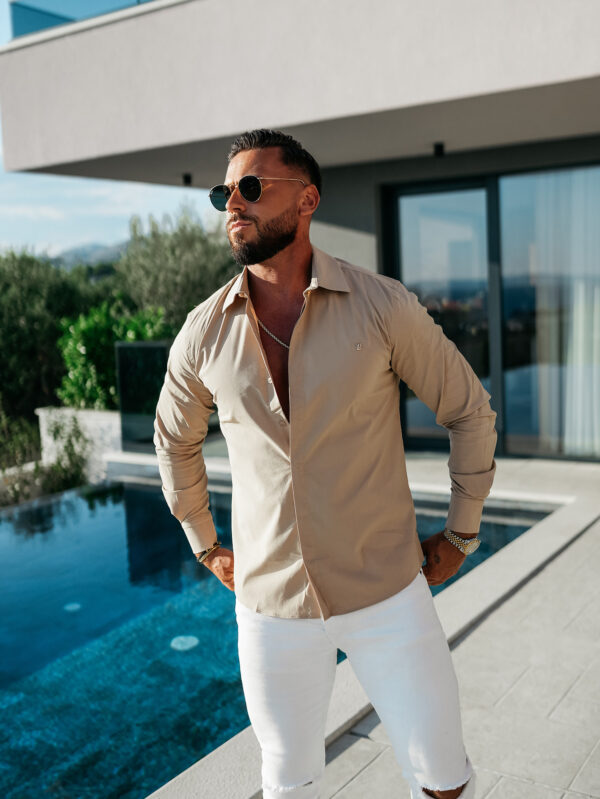 Koszula męska OLAVOGA GASTON beżowa , m , l , xl , nowa kolekcja , najnowsza kolekcja , new , sprzedaż , butik partnerski , wyprzedaż , wyprzedaz , zdjęcia , butiki partnerskie , butik olv , sklep online , ola voga , o la voga , butik , sklep , olv , shop , jeansowa , men , black , jesienna , dopasowana , klasyczna , beige , elegancka ,