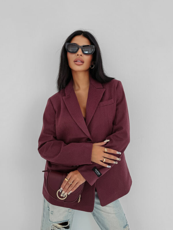 Marynarka damska OLAVOGA ZITAL bordowa , zakupy , s , m , l , nowa kolekcja , najnowsza kolekcja , new , sprzedaż , butik partnerski , wyprzedaż , wyprzedaz , zdjęcia , butiki partnerskie , butik olv , sklep online , ola voga , o la voga , butik , sklep , olv , shop , women , kobiece , kobiecy ,