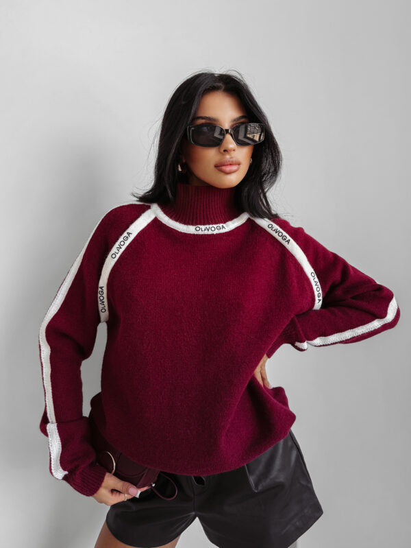Sweter damski OLAVOGA WINTOR bordowy , zakupy , s , m , l , nowa kolekcja , najnowsza kolekcja , new , sprzedaż , butik partnerski , wyprzedaż , wyprzedaz , zdjęcia , butiki partnerskie , butik olv , sklep online , ola voga , o la voga , butik , sklep , olv , shop , women , kobiece , kobiecy ,