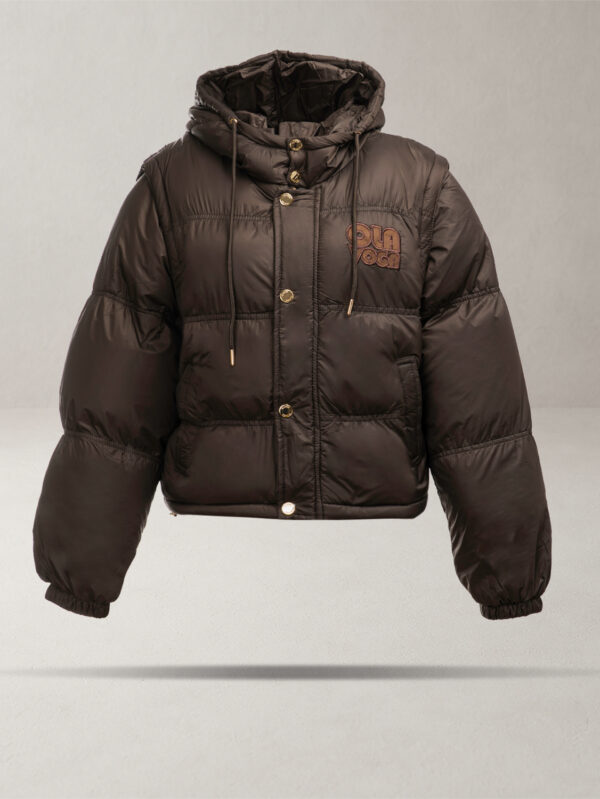 Kurtka damska OLAVOGA VIROON czekoladowa