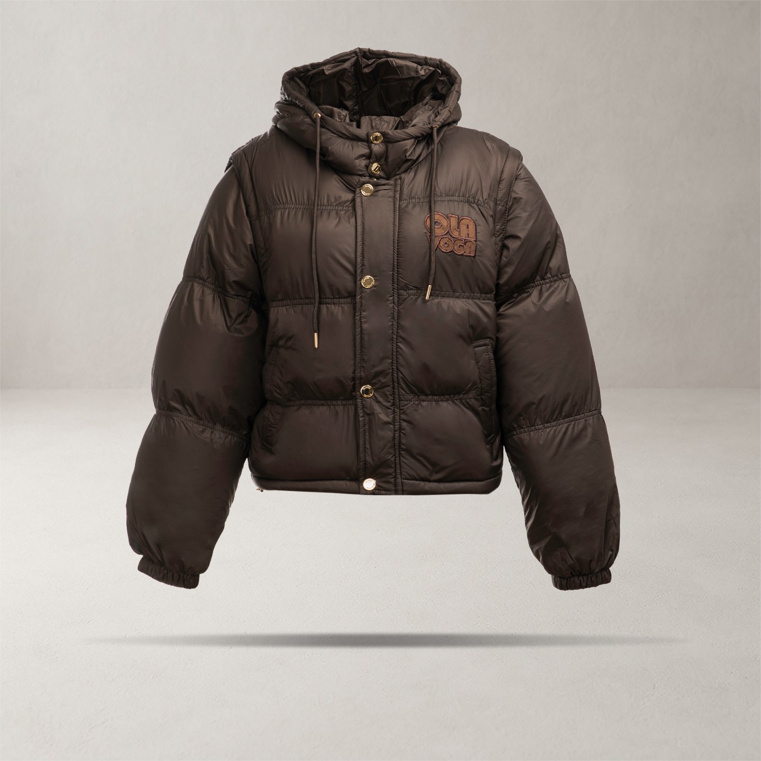 Kurtka damska OLAVOGA VIROON czekoladowa