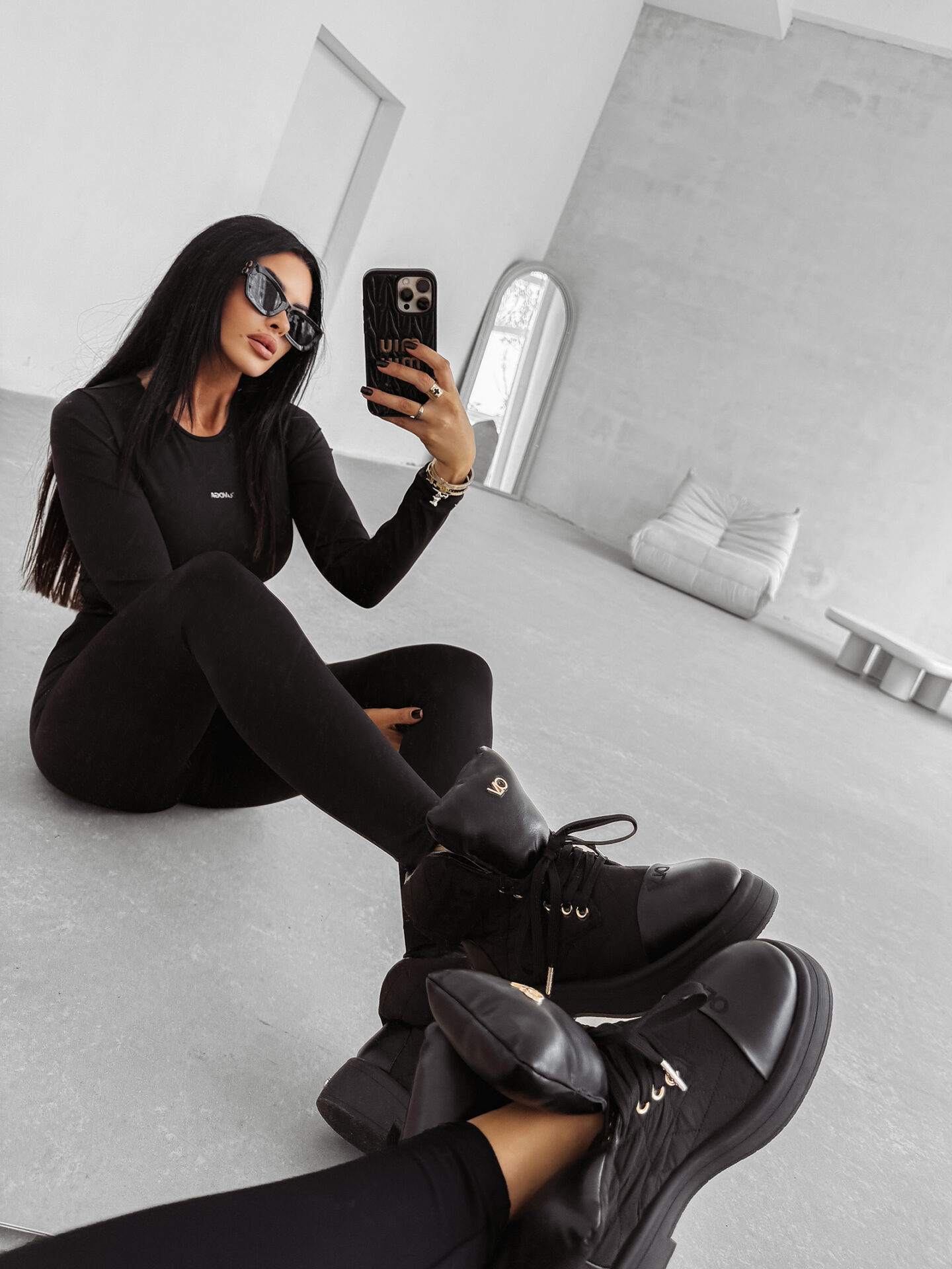 Workery damskie OLAVOGA BADDIE czarne