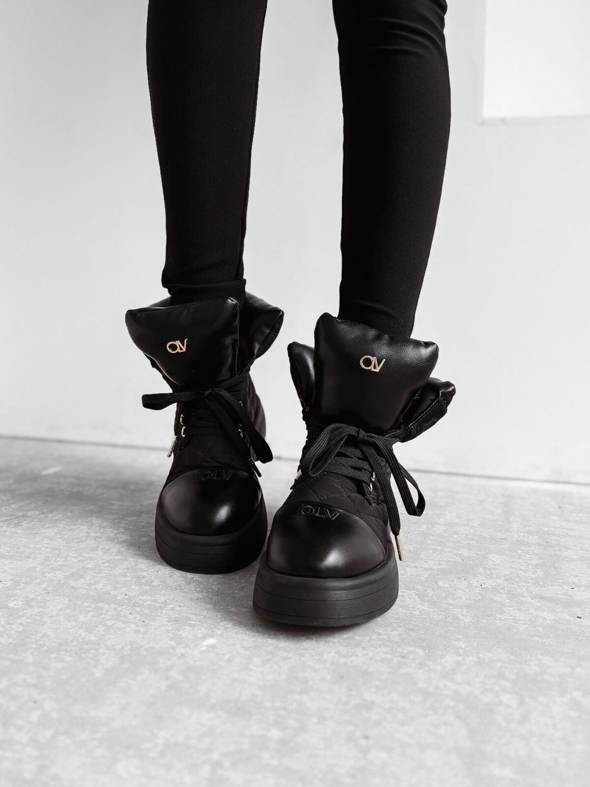 Workery damskie OLAVOGA BADDIE czarne