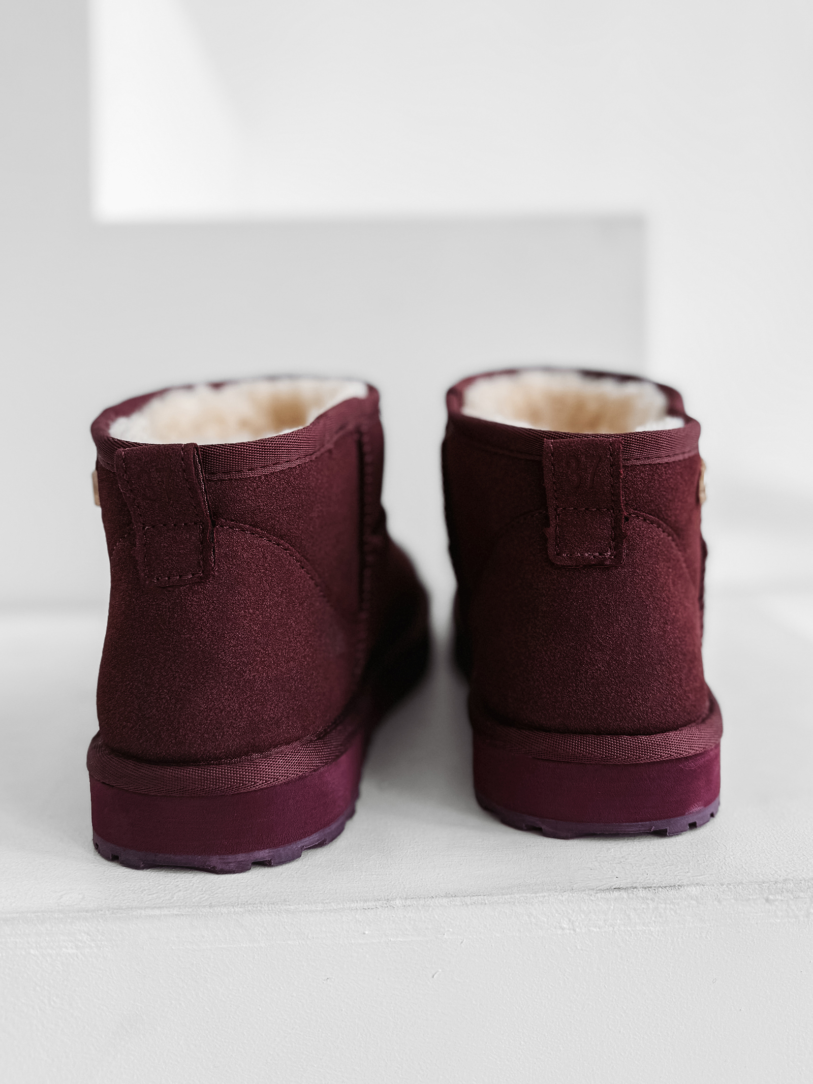 Śniegowce damskie OLAVOGA CRUSHY bordowe