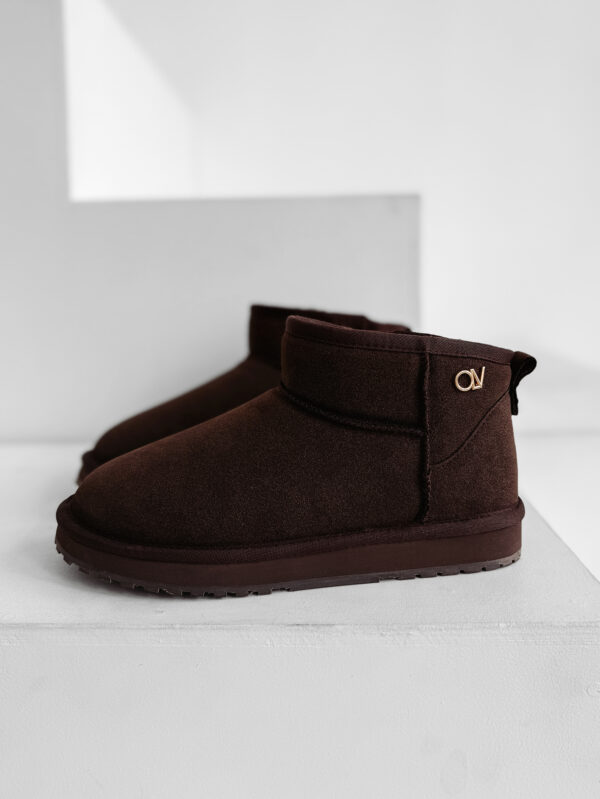 Śniegowce damskie OLAVOGA CRUSHY brązowe