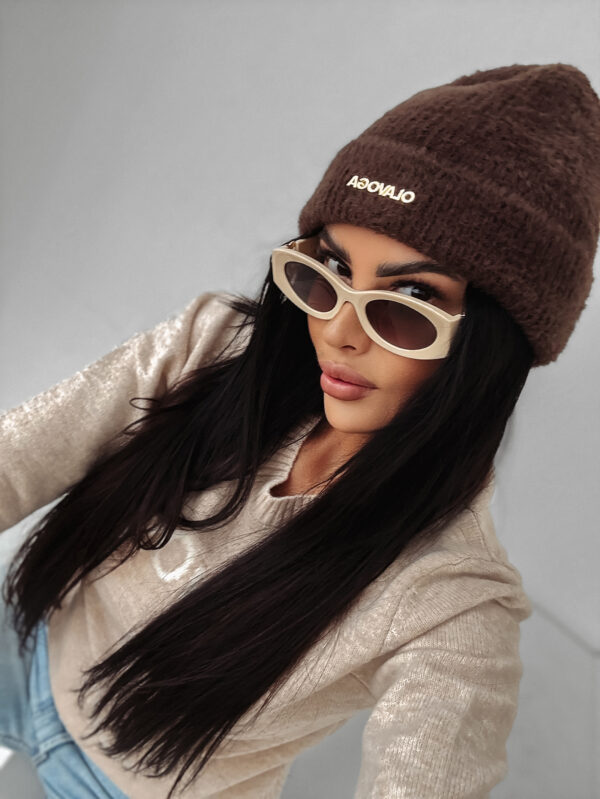 Czapka damska OLAVOGA MORI czekoladowa