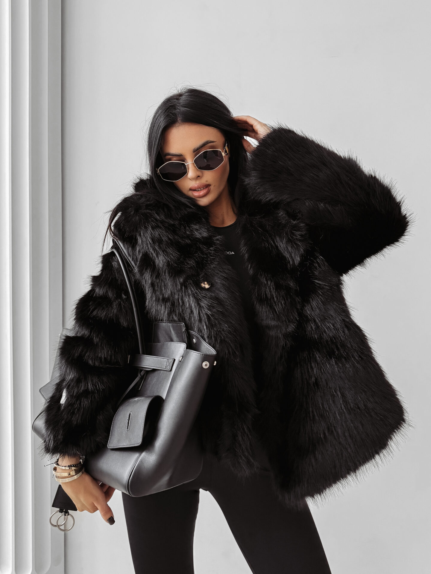 Kurtka damska OLAVOGA CUAR czarna