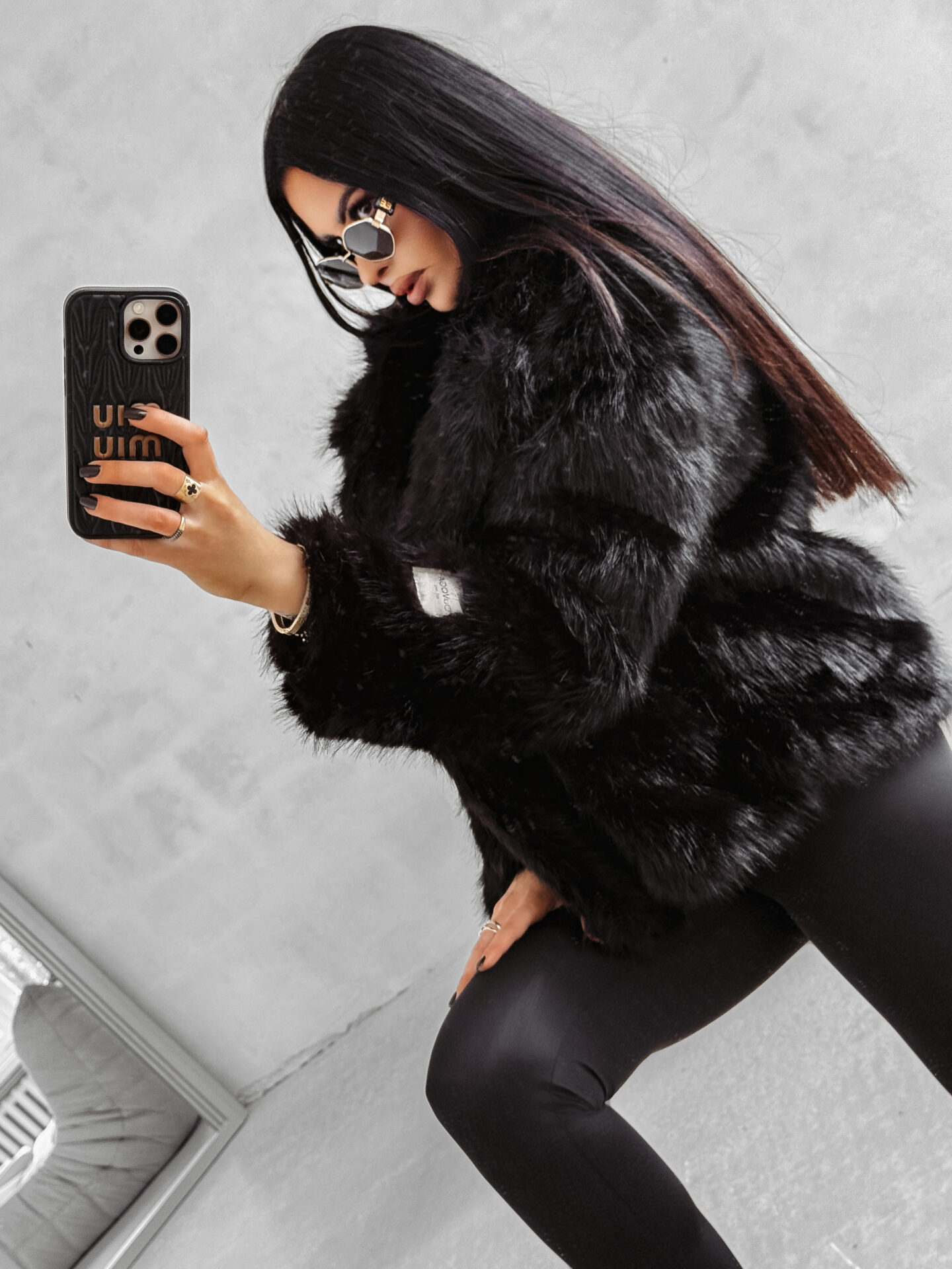 Kurtka damska OLAVOGA CUAR czarna