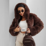 Kurtka damska OLAVOGA MARCELLINI czekoladowa