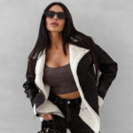 Kożuszek damski OLAVOGA SIIN czarna