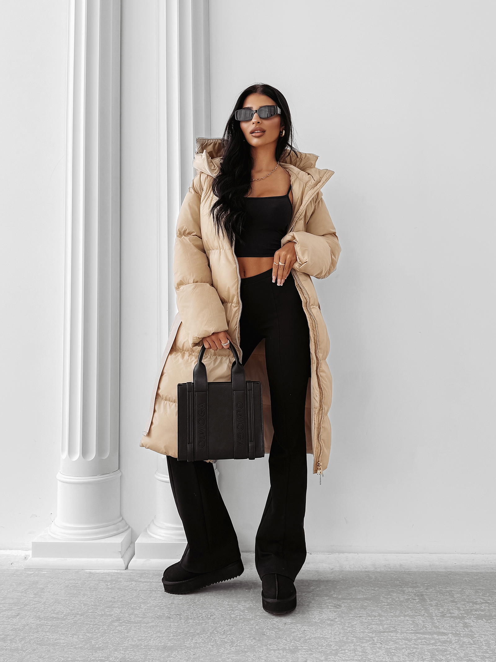 Kurtka damska OLAVOGA SIING beżowa