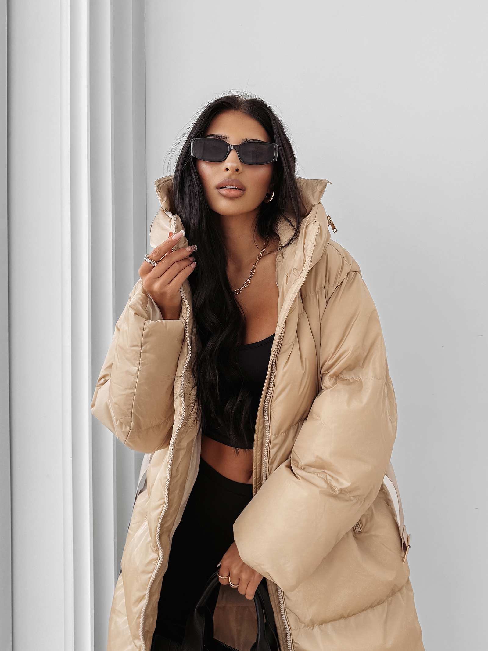 Kurtka damska OLAVOGA SIING beżowa