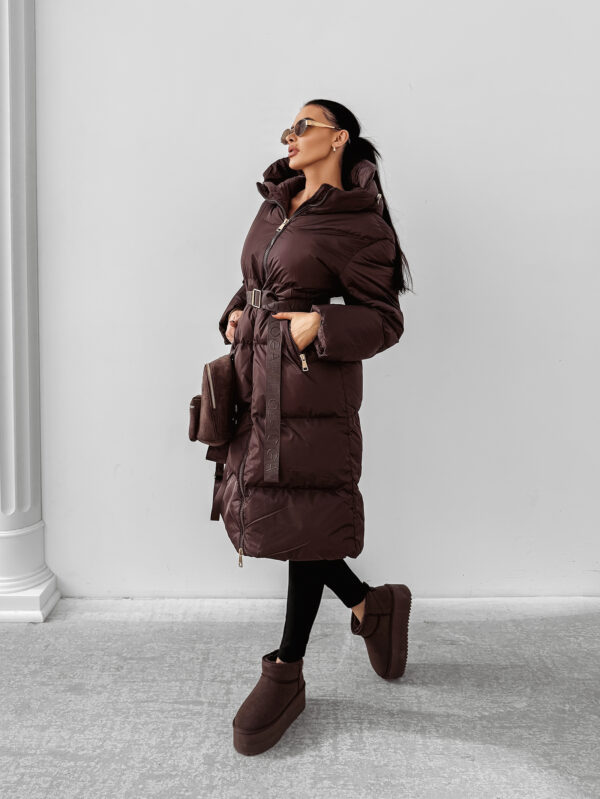 Kurtka damska OLAVOGA SIING czekoladowa