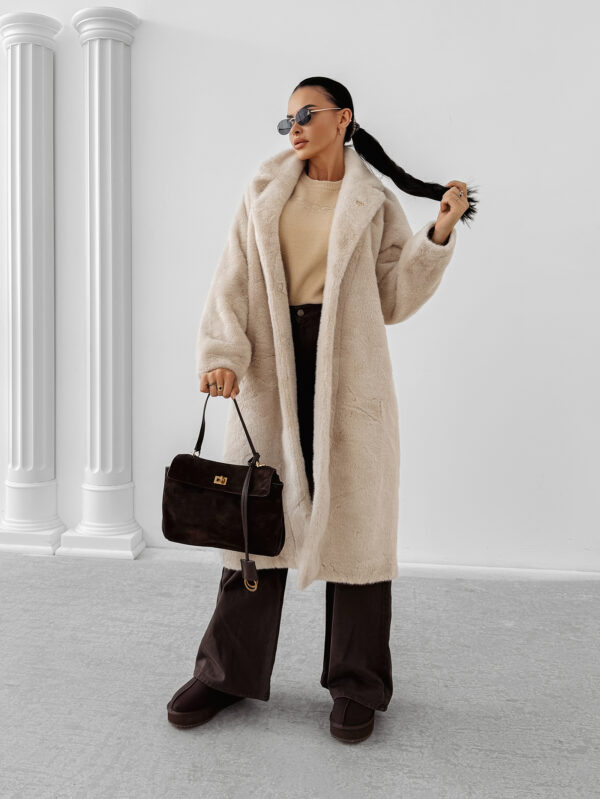 Płaszcz damski OLAVOGA MINO ecru