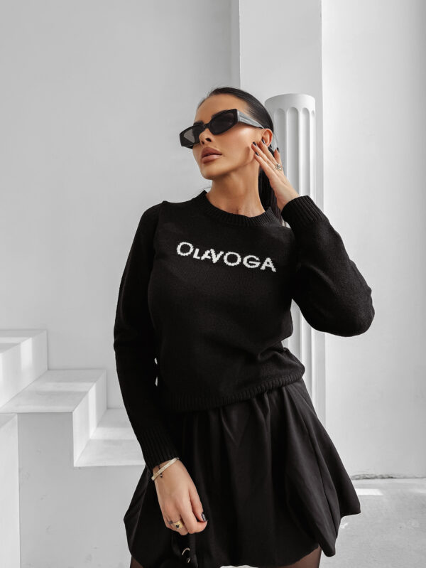 Sweter damski OLAVOGA ZAIO czarny