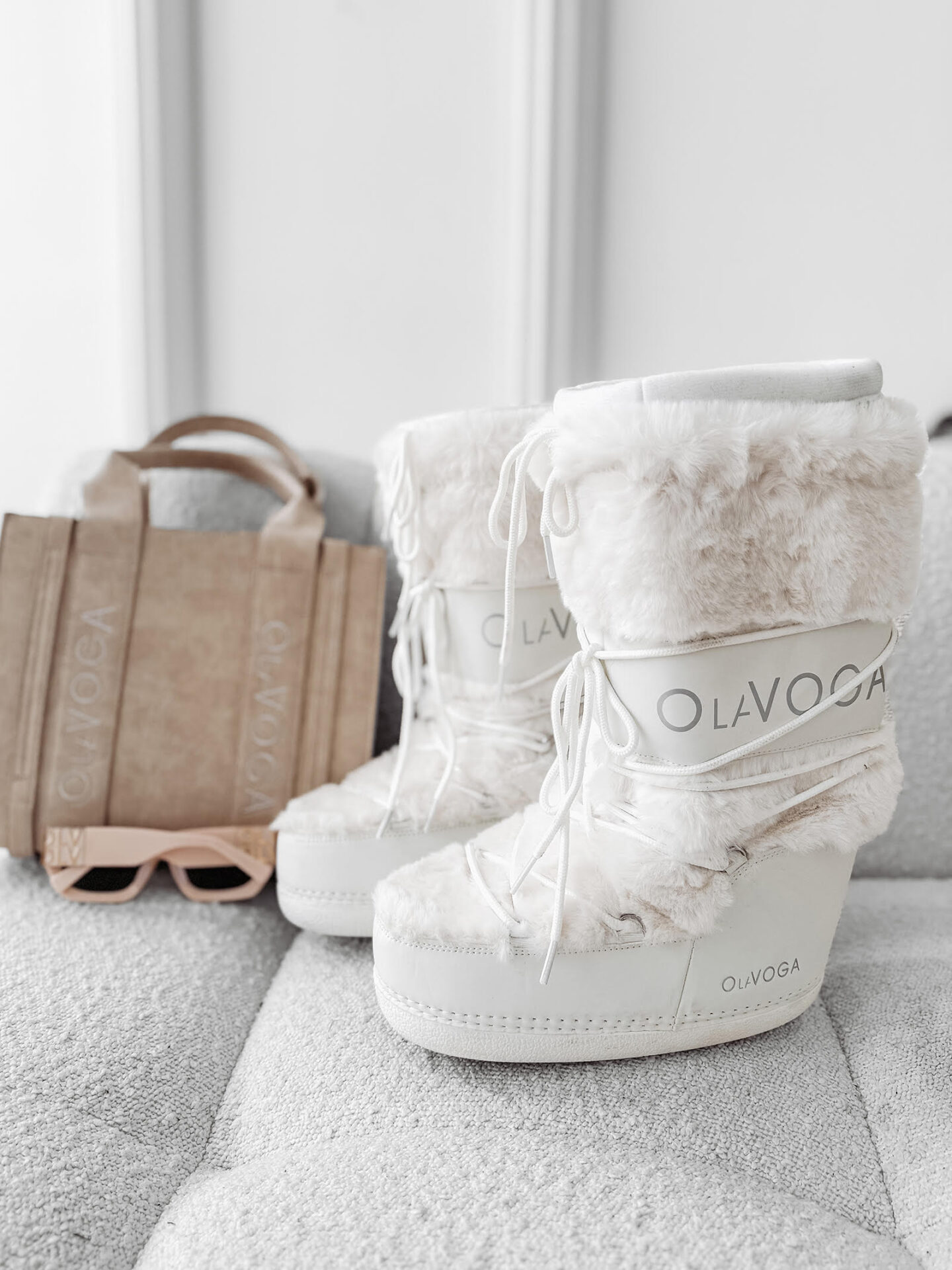 Śniegowce damskie OLAVOGA WENUS białe