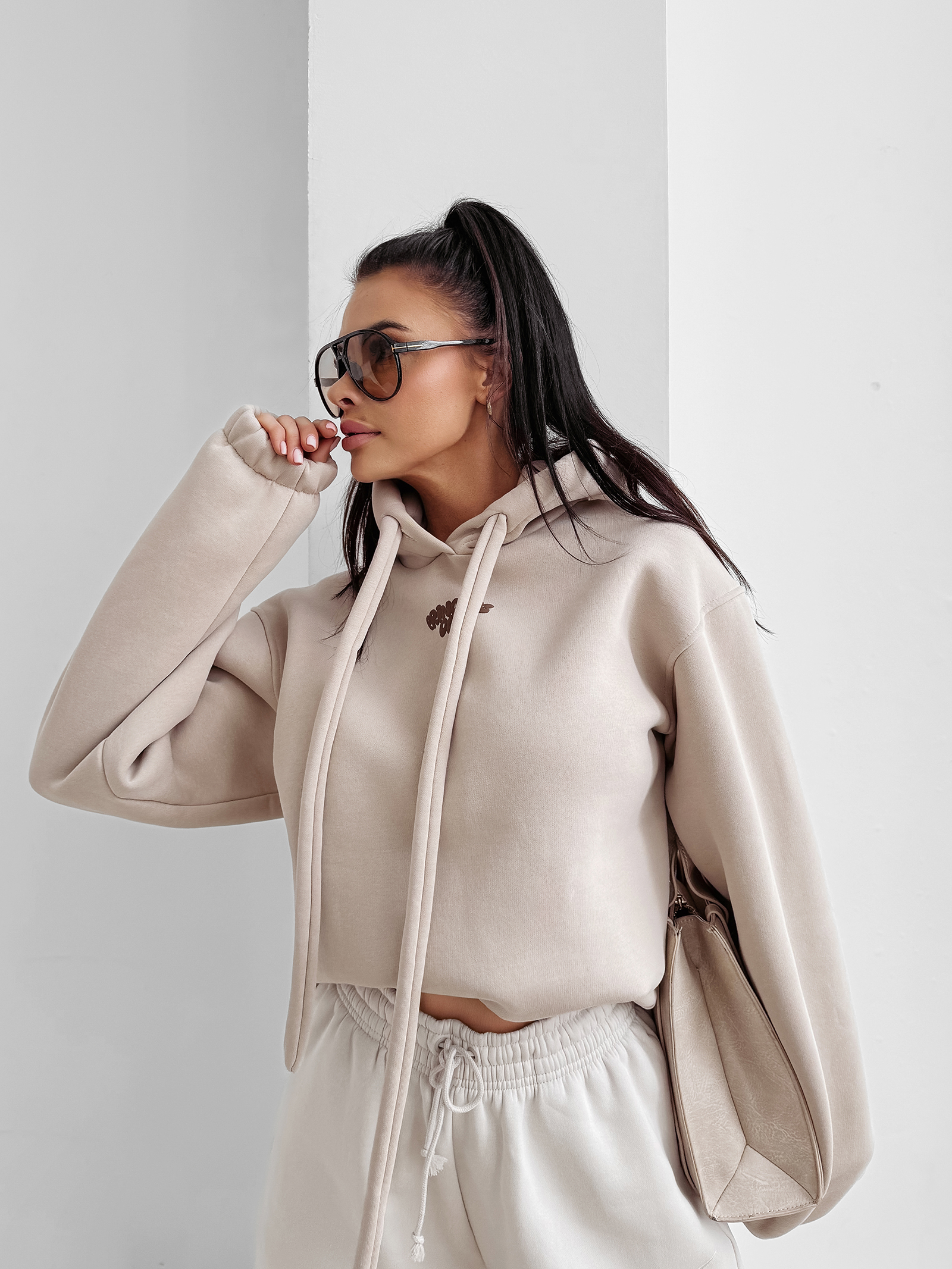 Bluza damska OLAVOGA FROST LAYER beżowa