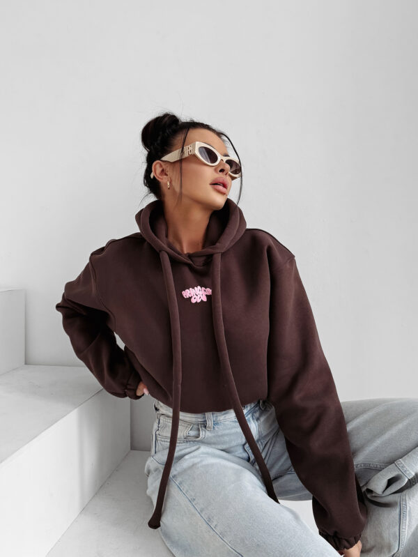 Bluza damska OLAVOGA FROST LAYER czekoladowa