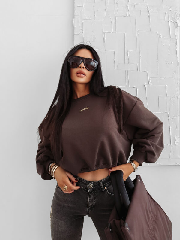 Bluza damska OLAVOGA GRAV czekoladowa