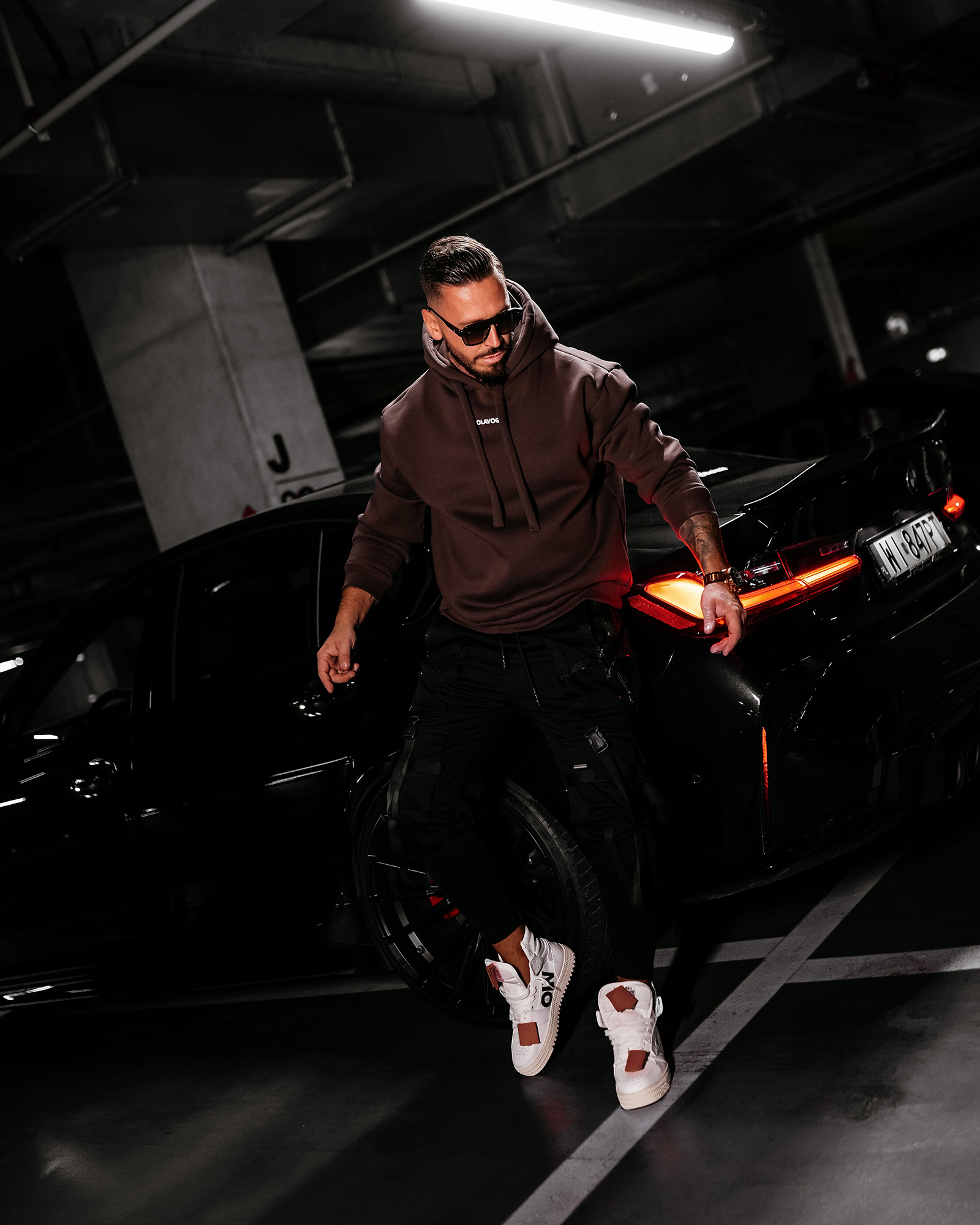 Bluza męska OLAVOGA VINTA czekoladowa - obrazek 4