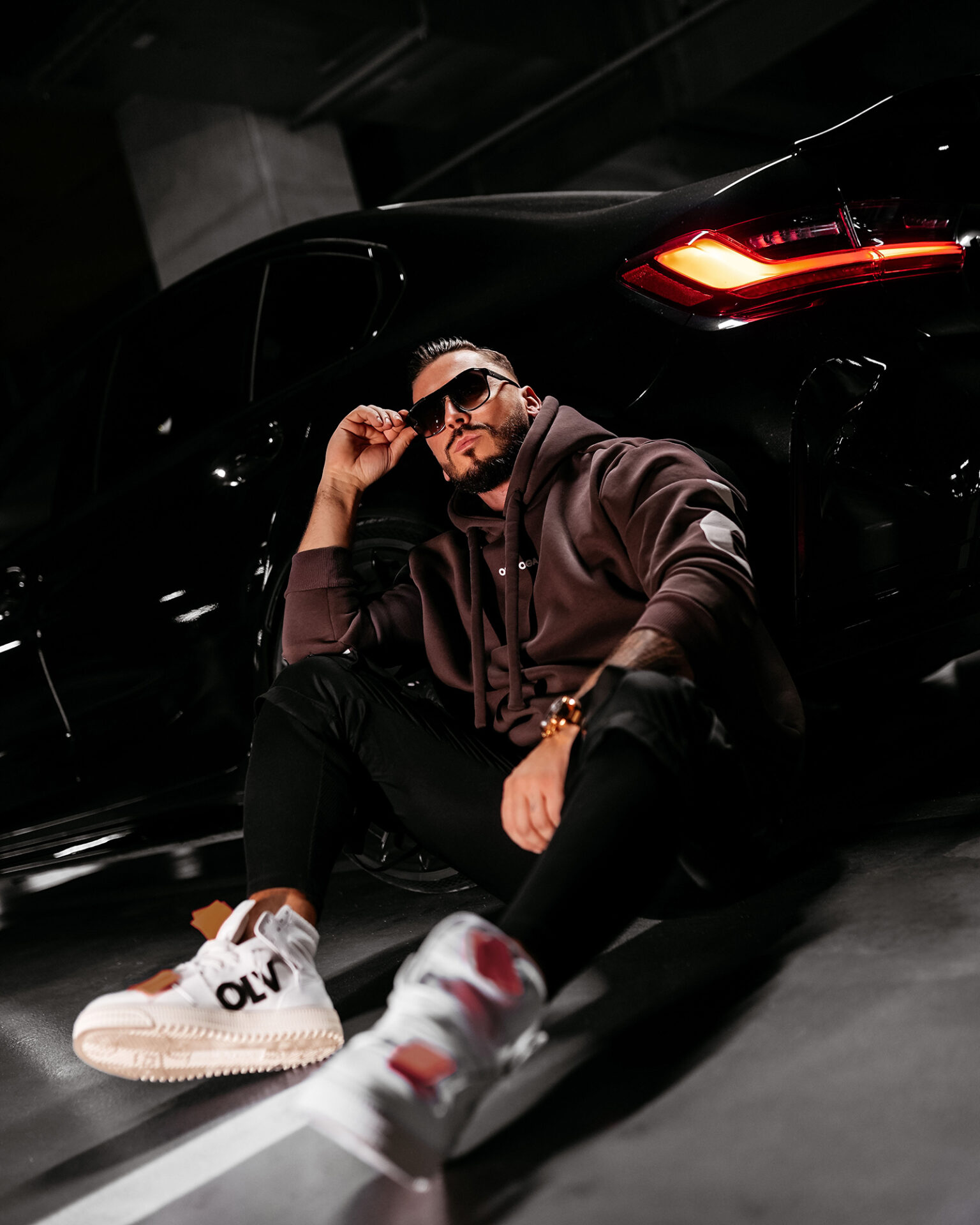 Bluza męska OLAVOGA VINTA czekoladowa - obrazek 5