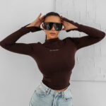 Bluzka damska OLAVOGA AUTUMN czekoladowa