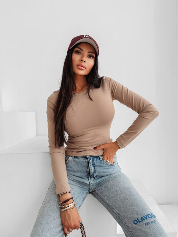 Bluzka damska OLAVOGA SIMBI beżowy