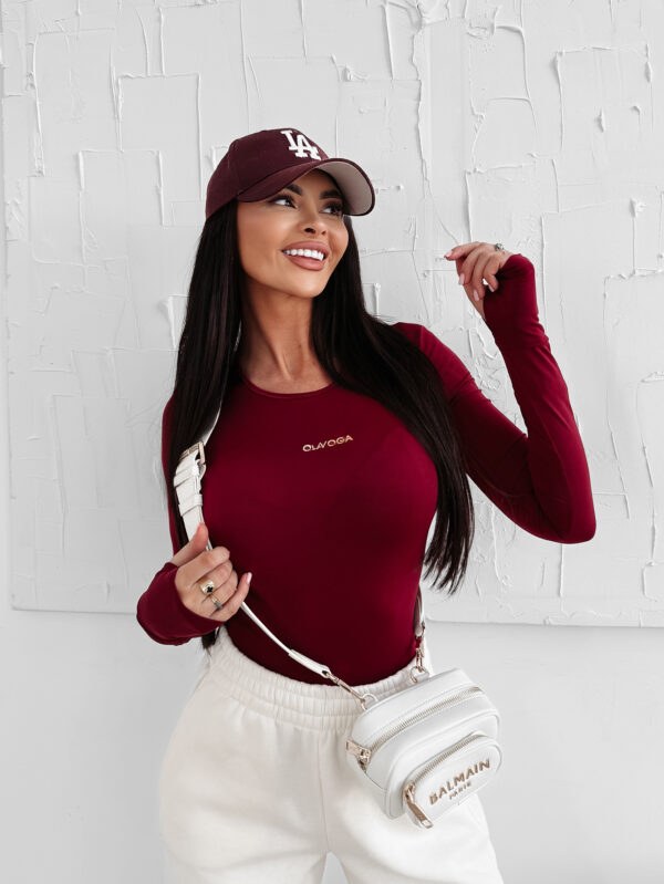 Body damskie OLAVOGA NOMA bordowe