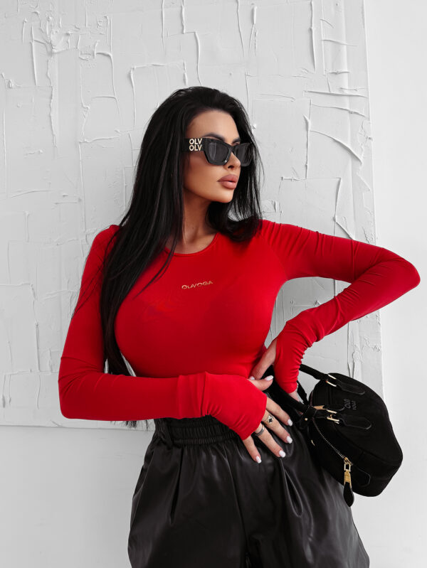 Body damskie OLAVOGA NOMA czerwone