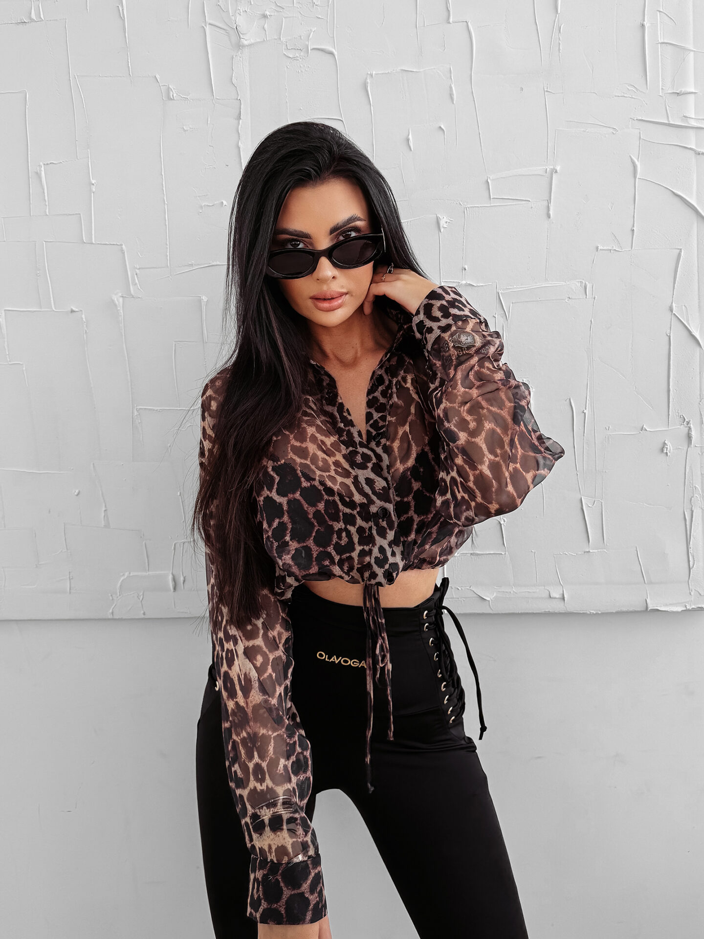 Koszula damska OLAVOGA WILD EDGE panterka