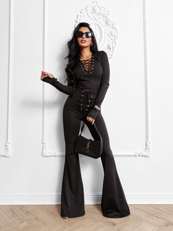 Spodnie damskie OLAVOGA WONDERLAND czarne