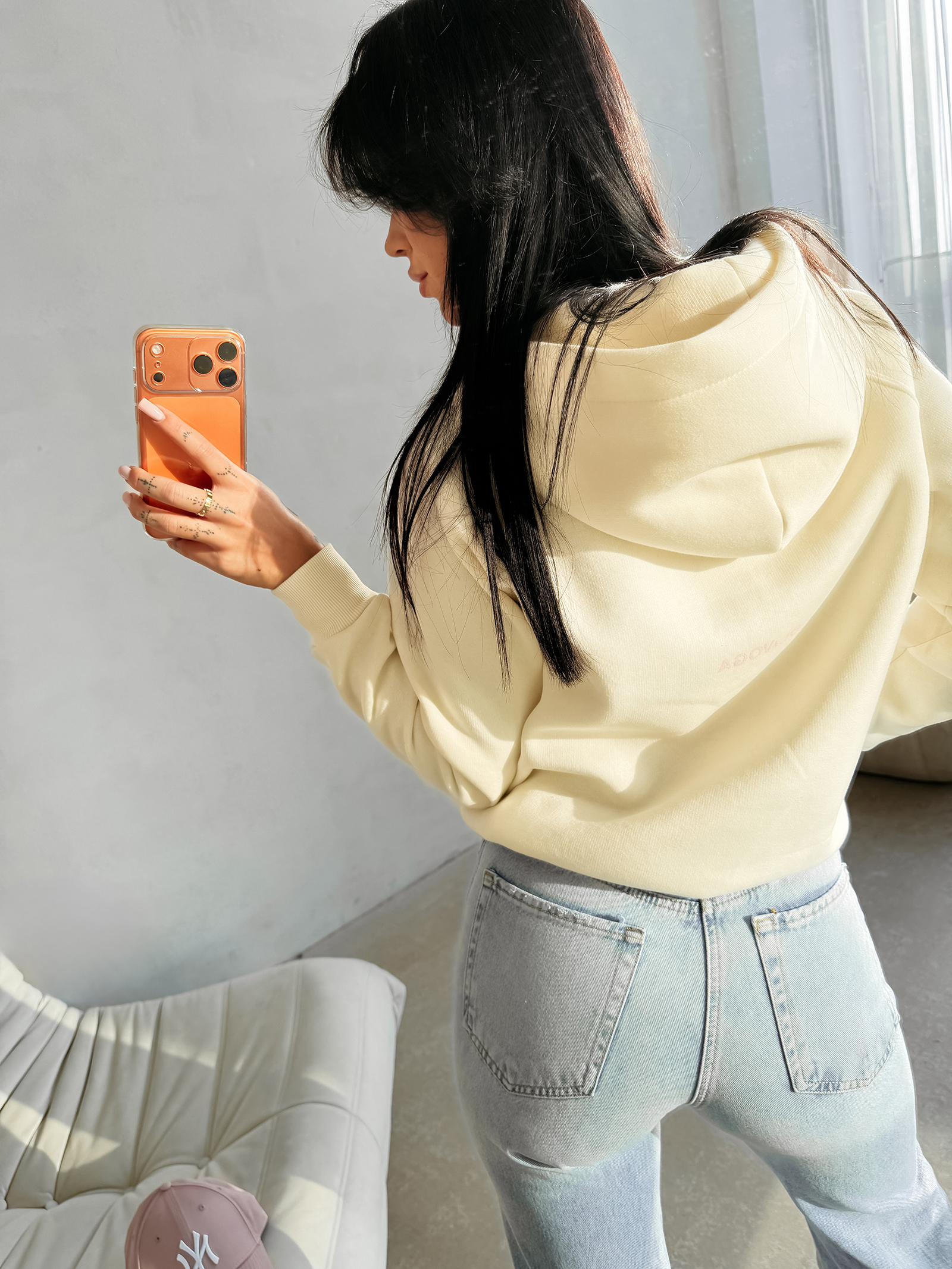 Bluza damska OLAVOGA IRIS ecru - obrazek 4