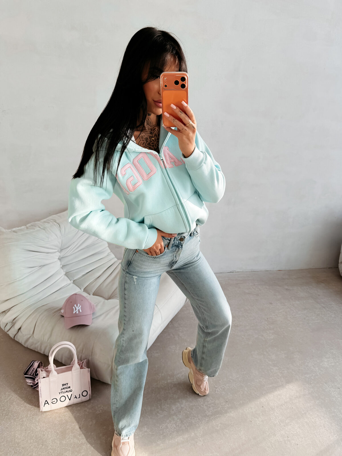 Bluza damska OLAVOGA IRIS miętowa